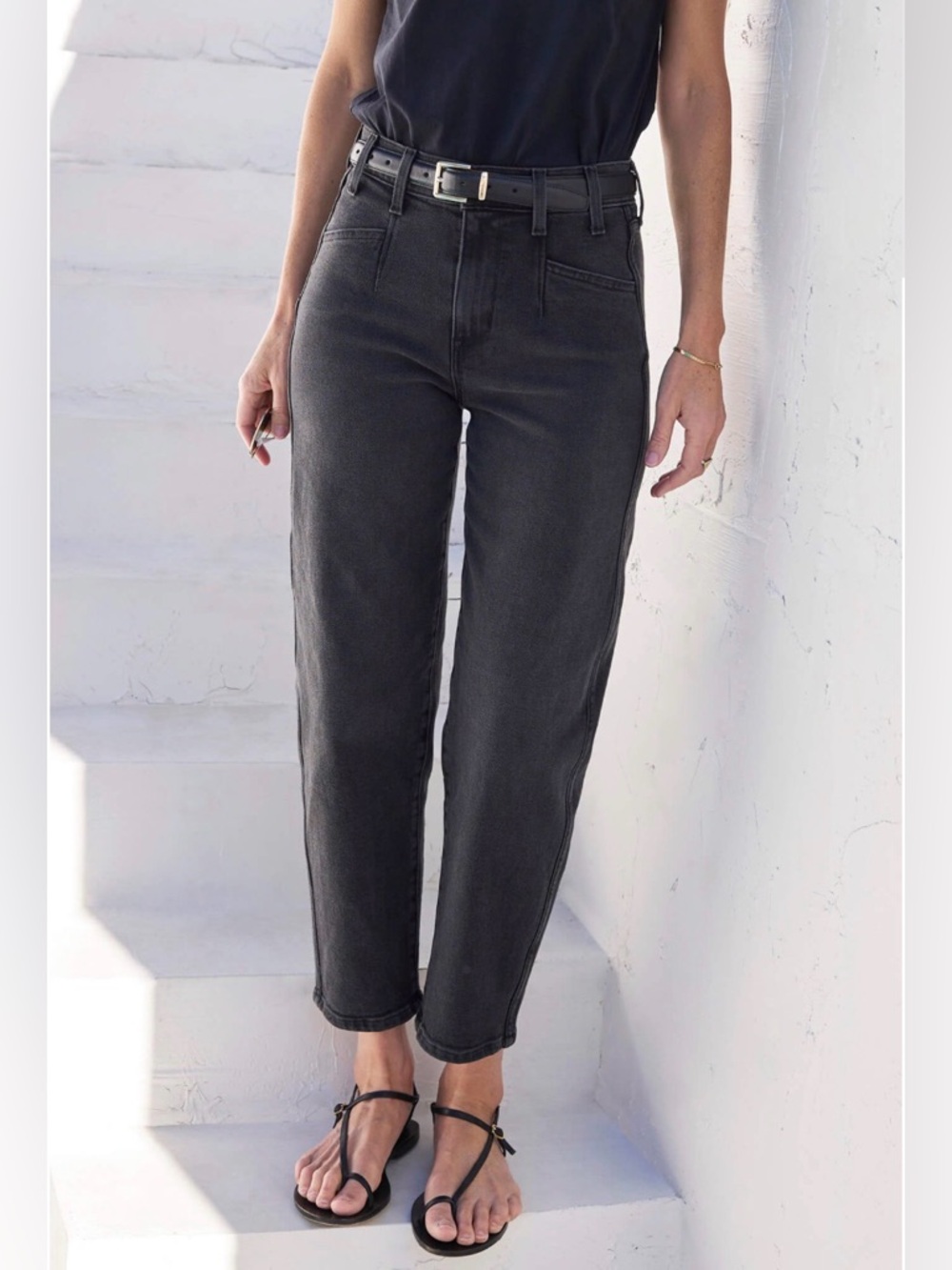 AYR 🦓 The Beat Jean: High-Rise Black Straight Leg Women’s Jeans